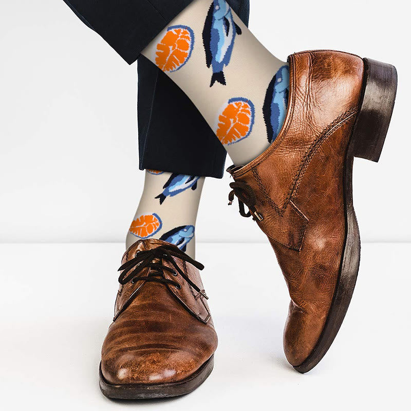 Chaussettes amusantes de la série Marine grande taille (5 paires) - image 14