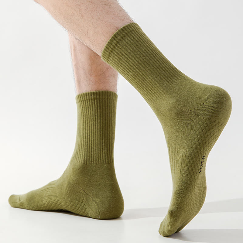 Chaussettes épaisses de couleur unie grande taille (5 paires)