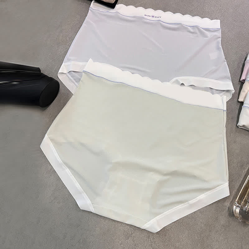 Culotte taille haute avec nœud papillon grande taille (5 paires)