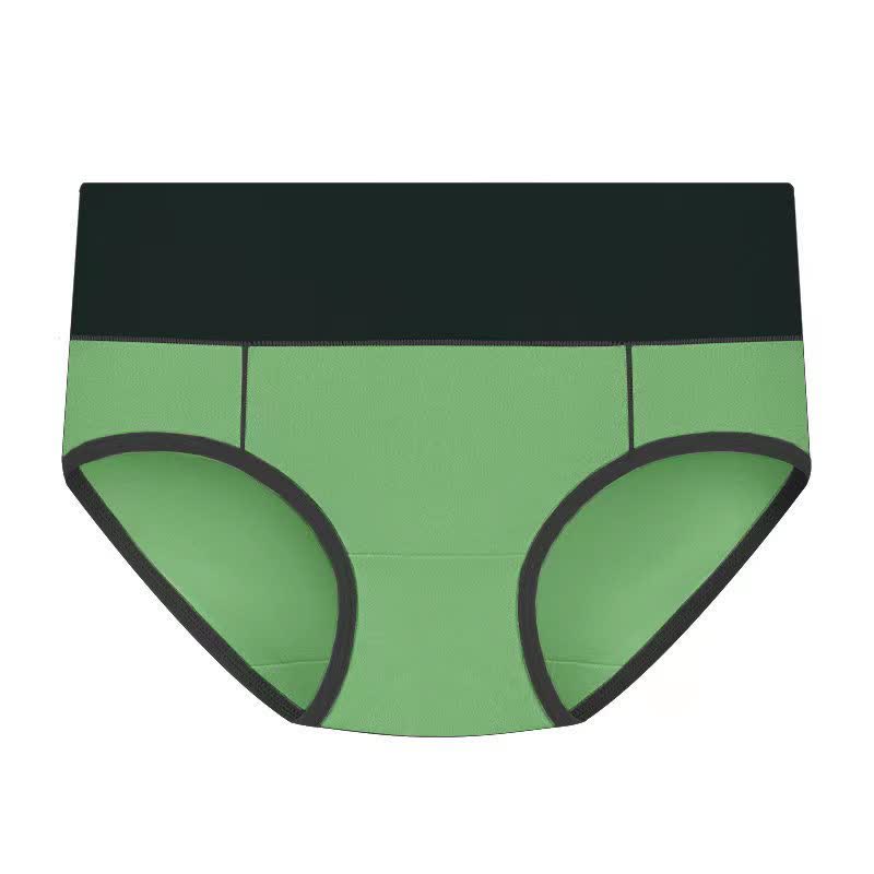 Culotte antibactérienne taille haute en coton grande taille (5 paires)