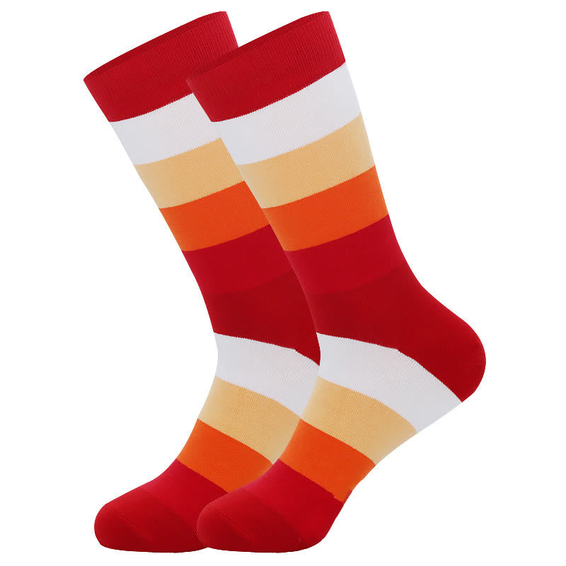 Chaussettes fantaisie colorées et lumineuses (5 paires)