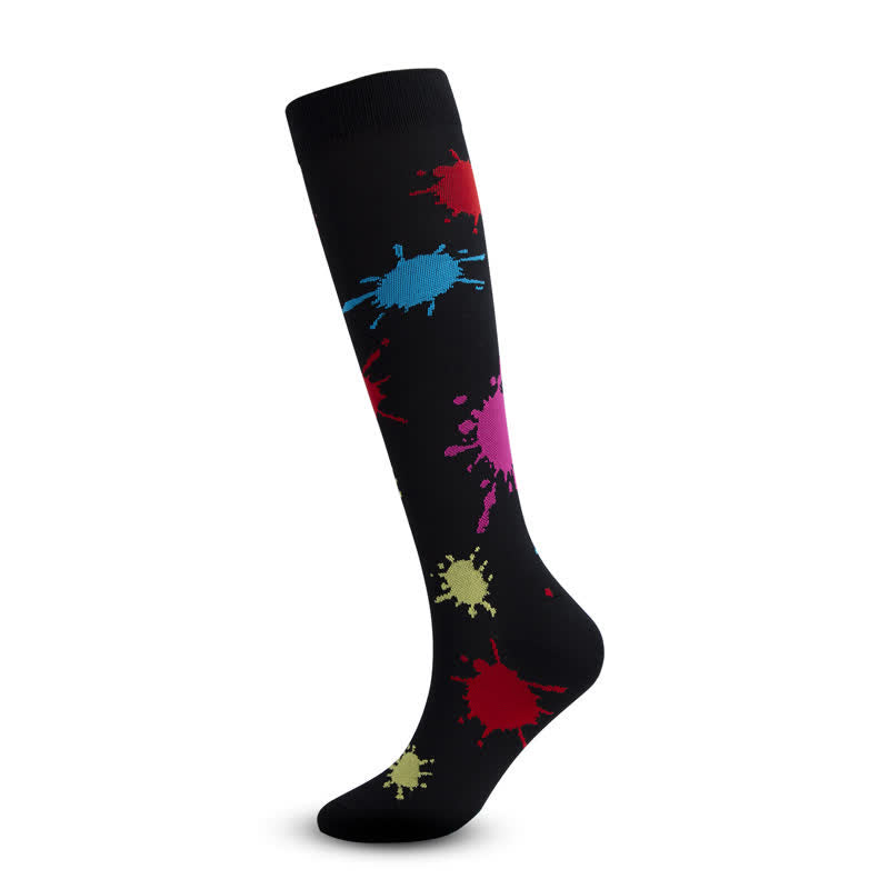 Chaussettes de compression cœur ruban gris (5 paires)