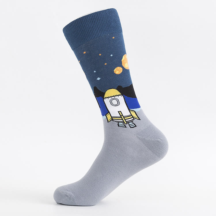 Chaussettes Alien Extraterrestre Crew (5 paires) - image 5