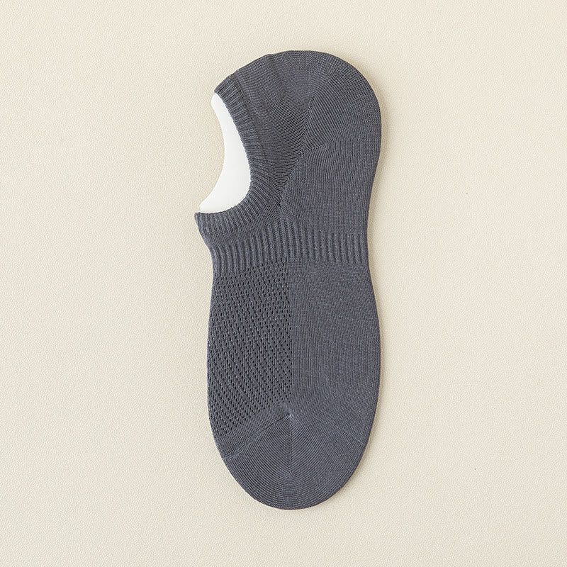 Chaussettes invisibles en coton et maille grande taille (5 paires)