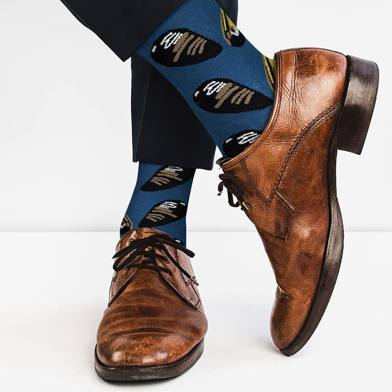 Chaussettes amusantes de la série Marine grande taille (5 paires) - image 12