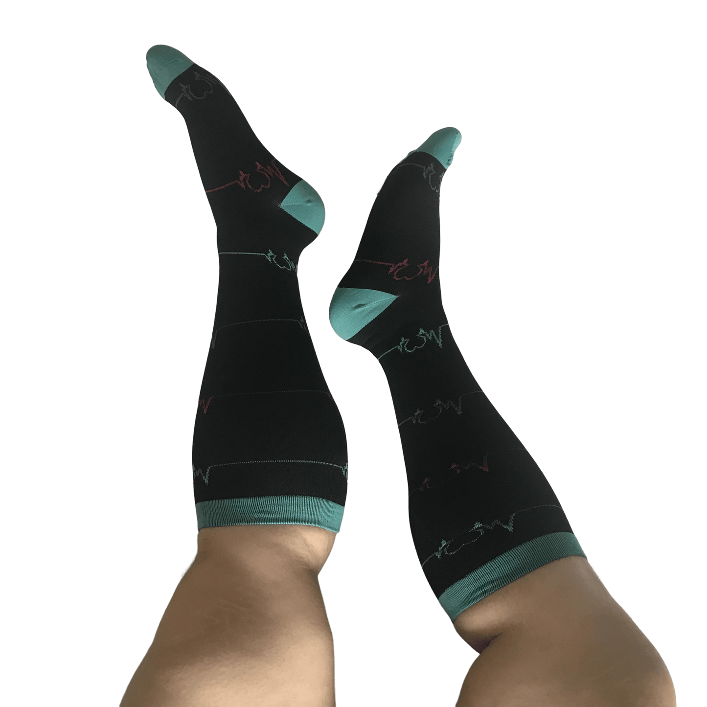 Chaussettes de compression grande taille pour électrocardiogramme (3 paires)