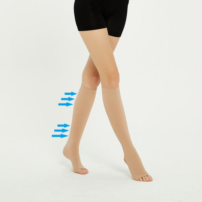 Chaussettes de compression unisexes à bout ouvert pour soulager la douleur - image 2