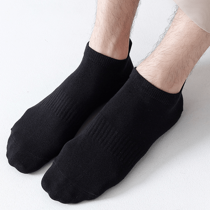 Chaussettes respirantes de couleur unie grande taille (8 paires)