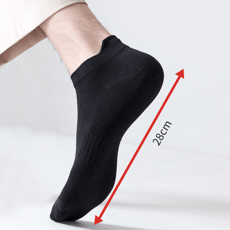 Chaussettes respirantes de couleur unie grande taille (8 paires)