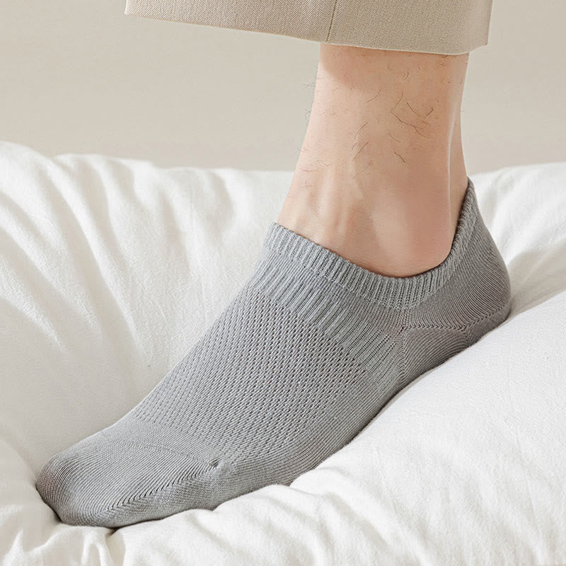 Chaussettes invisibles en coton et maille grande taille (5 paires)