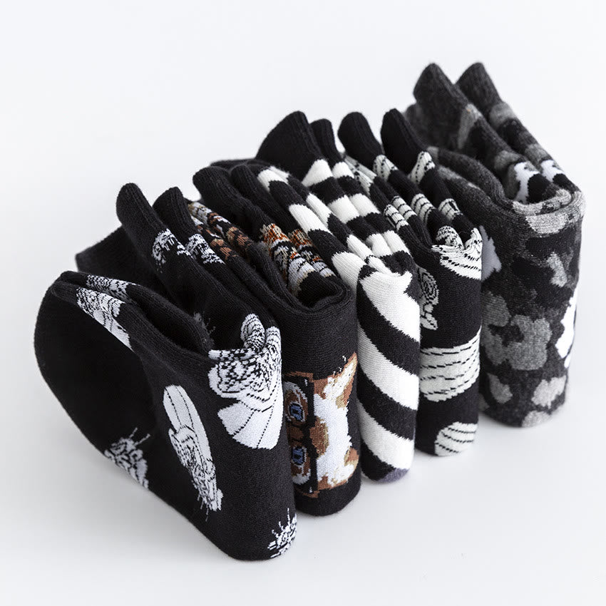Chaussettes à motif arbre grande taille (5 paires)