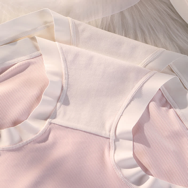Culotte taille haute avec nœud papillon grande taille (5 paires)