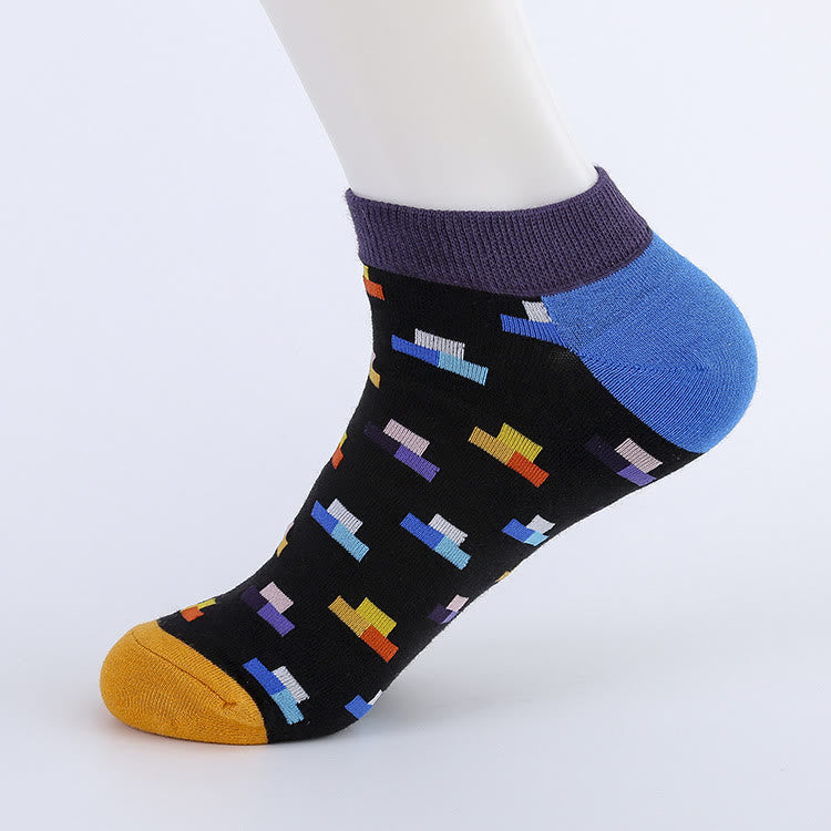 Chaussettes puzzle grande taille (5 paires)
