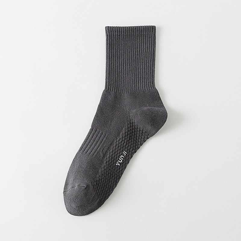 Chaussettes épaisses de couleur unie grande taille (5 paires)