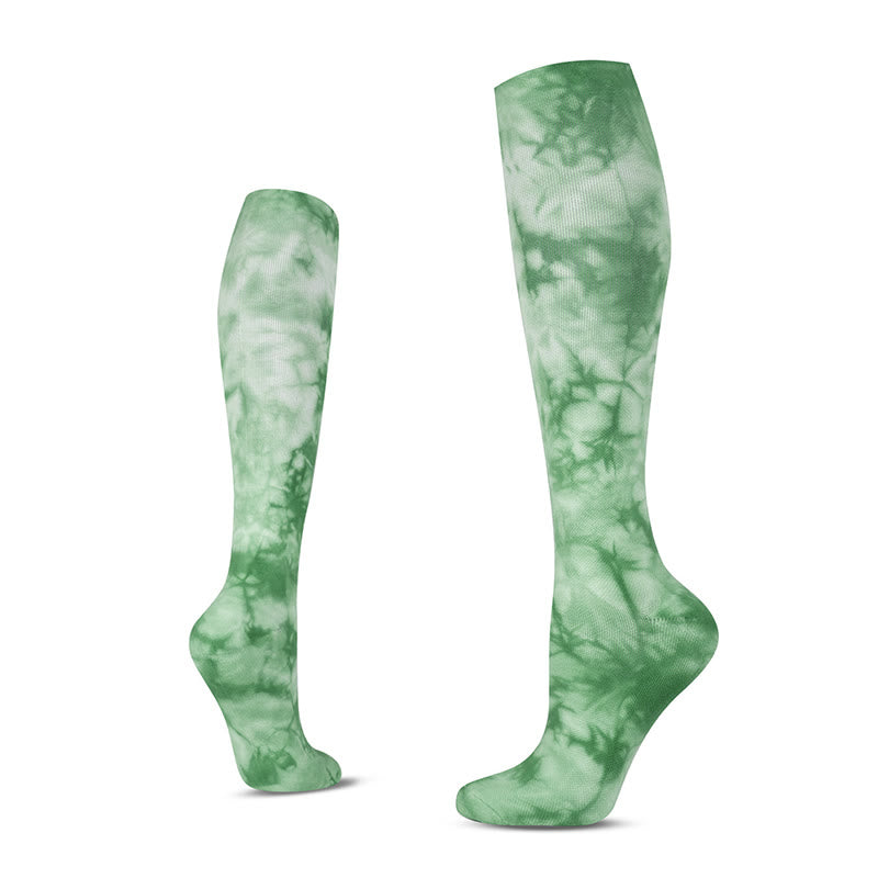Chaussettes de sport à compression hautes Tie Dye