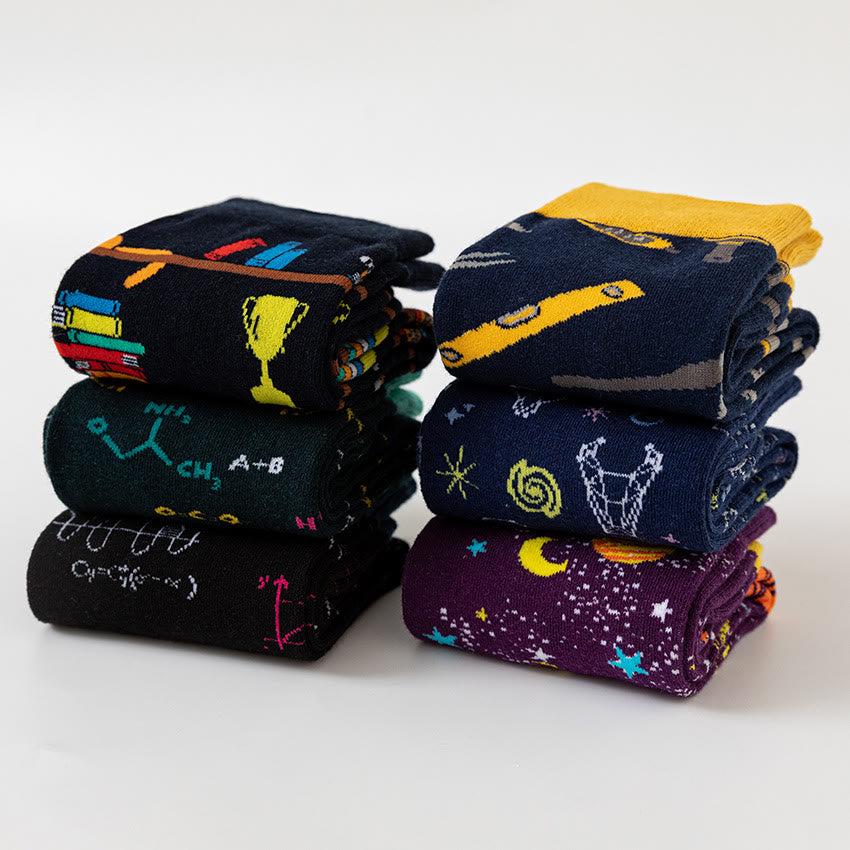 Chaussettes montantes à motif macro (6 paires) - image 9