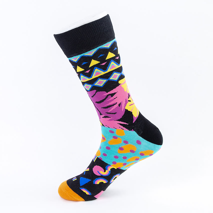 Chaussettes à motifs abstraits grande taille (5 paires)
