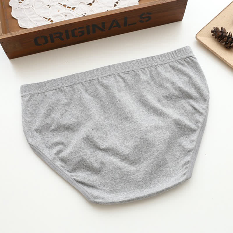 Lot de 2 slips taille haute en coton extensible uni