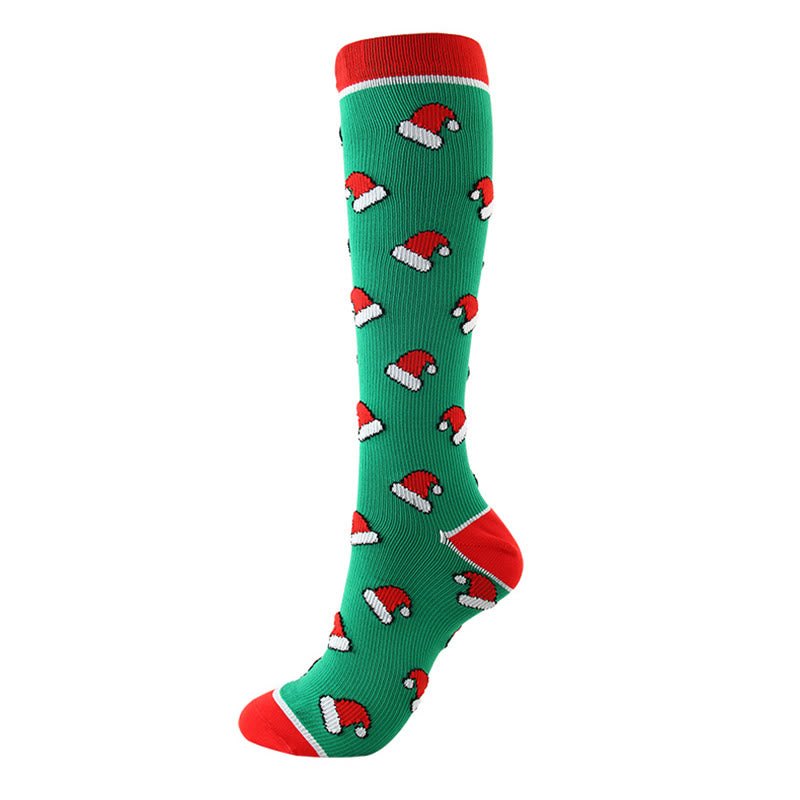 Chaussettes de compression montantes de Noël (6 paires) - image 7