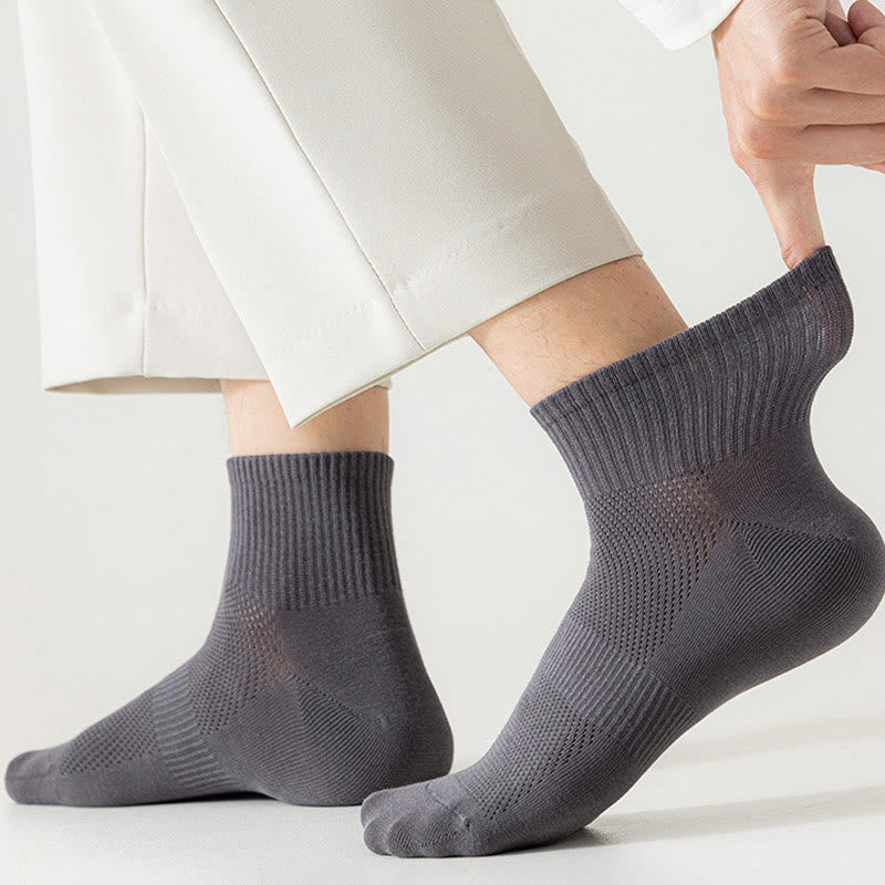 Chaussettes mi-mollet en maille sans couture grande taille (5 paires)