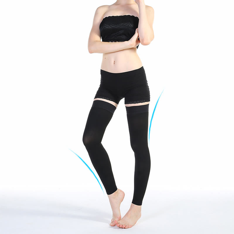 Chaussettes de compression solides pour genoux et cuisses