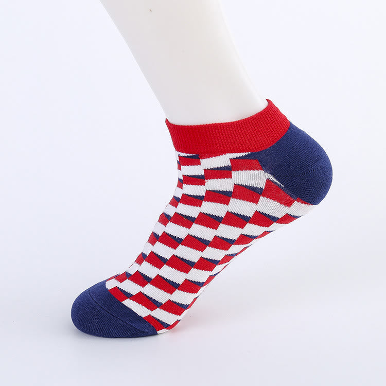 Chaussettes à motifs irréguliers grande taille (5 paires)