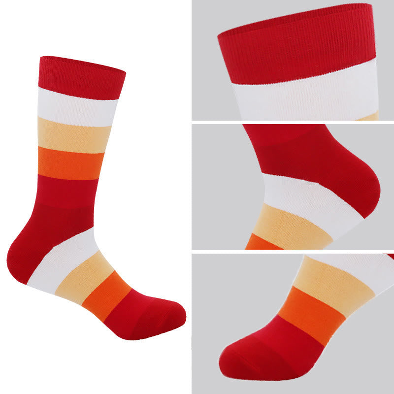 Chaussettes fantaisie colorées et lumineuses (5 paires)