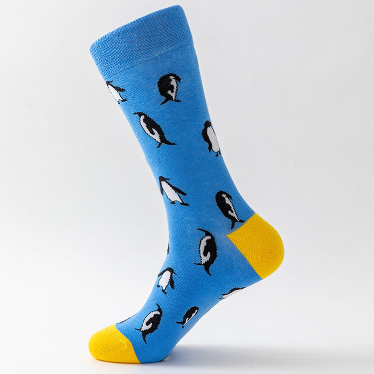Chaussettes mi-mollet à imprimé animal grande taille (5 paires) - image 5