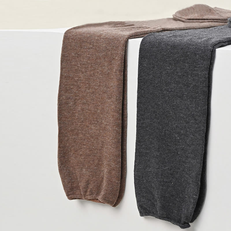 Chaussettes hautes de couleur unie (2 paires)