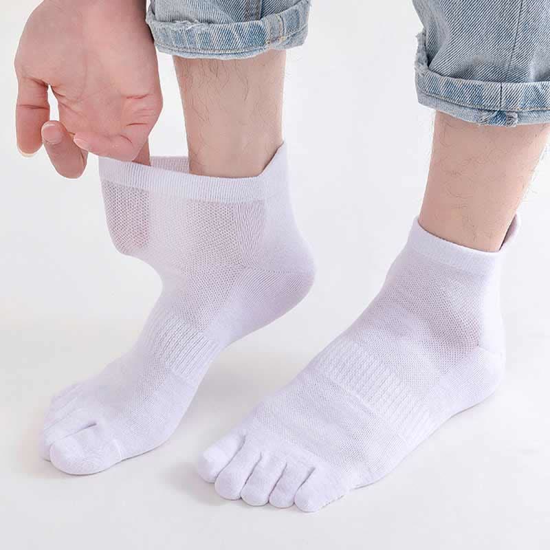Chaussettes antibactériennes d'alignement à cinq orteils grande taille (5 paires)