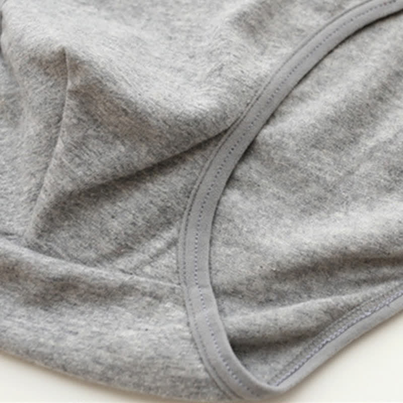 Lot de 2 slips taille haute en coton extensible uni