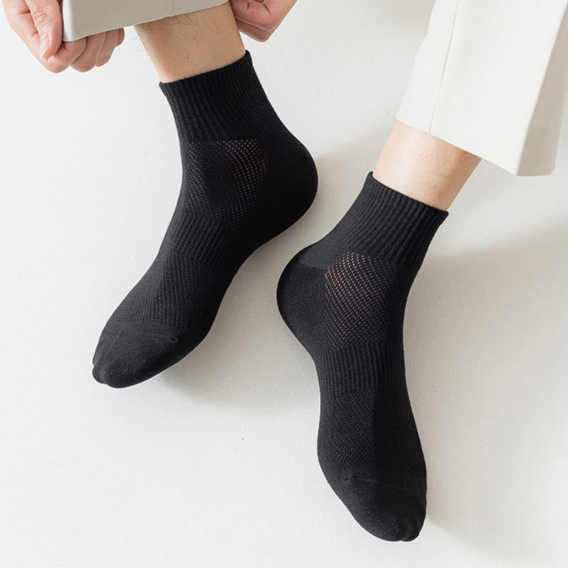 Chaussettes mi-mollet en maille sans couture grande taille (5 paires)