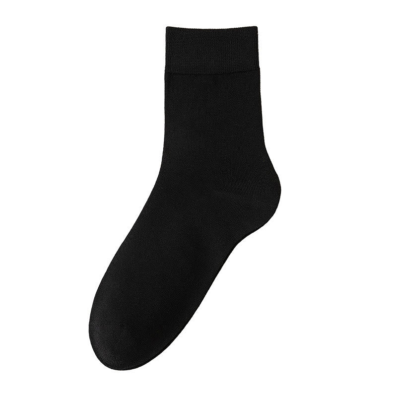Chaussettes courtes respirantes de couleur unie grande taille (5 paires)