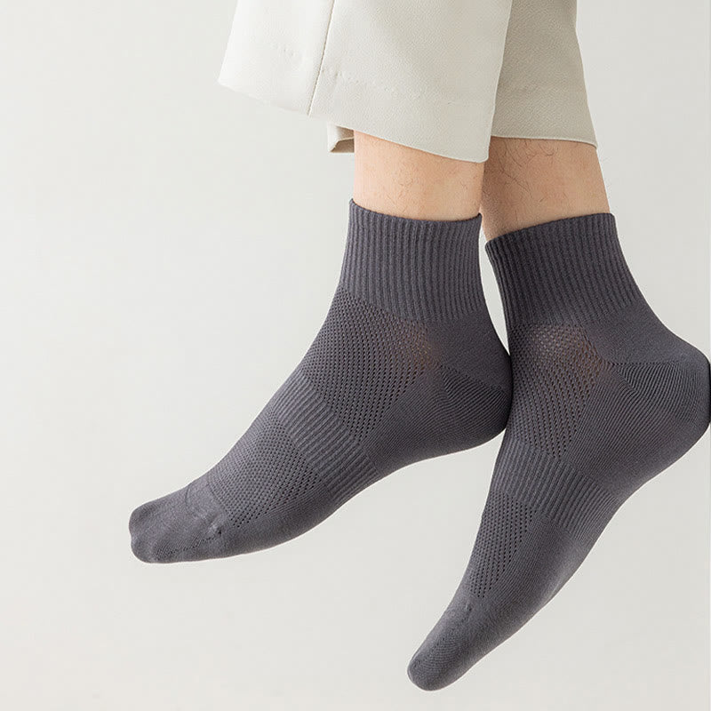 Chaussettes mi-mollet en maille sans couture grande taille (5 paires)