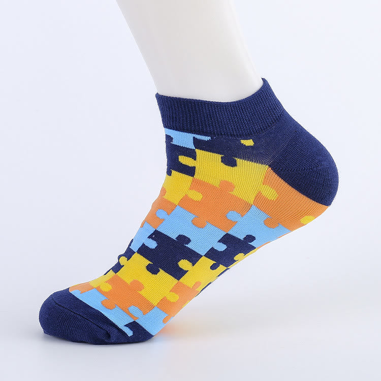 Chaussettes puzzle grande taille (5 paires)