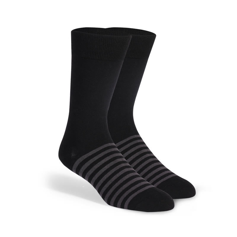Chaussettes à rayures colorées grande taille (6 paires)