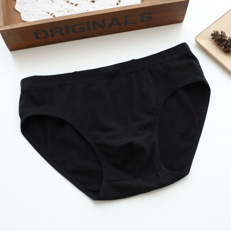 Lot de 2 slips taille haute en coton extensible uni