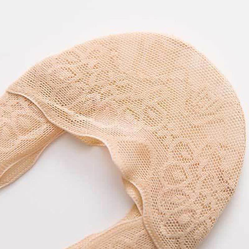 Chaussettes invisibles en dentelle grande taille (5 paires)