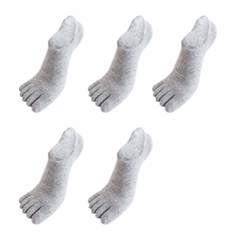Chaussettes antibactériennes d'alignement à cinq orteils grande taille (5 paires)