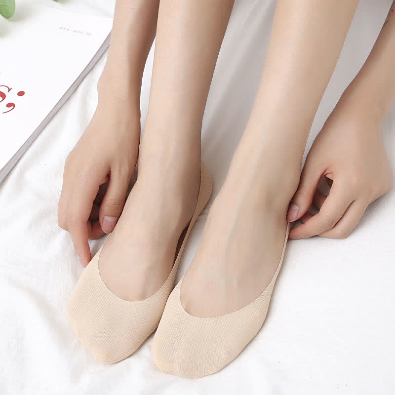 Chaussettes antidérapantes invisibles grande taille (7 paires)