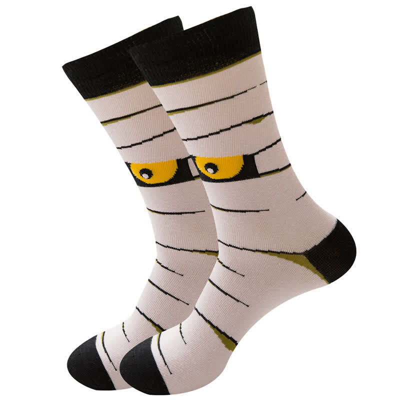 Chaussettes tendance en coton pour Halloween (5 paires) - image 3
