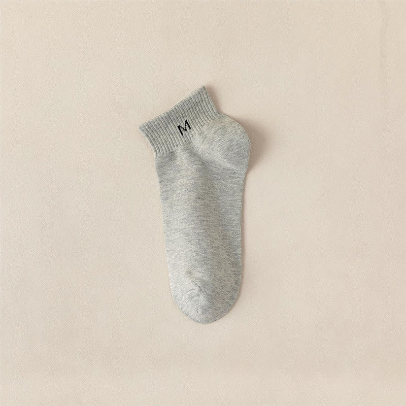 Chaussettes montantes en coton uni grande taille (5 paires)