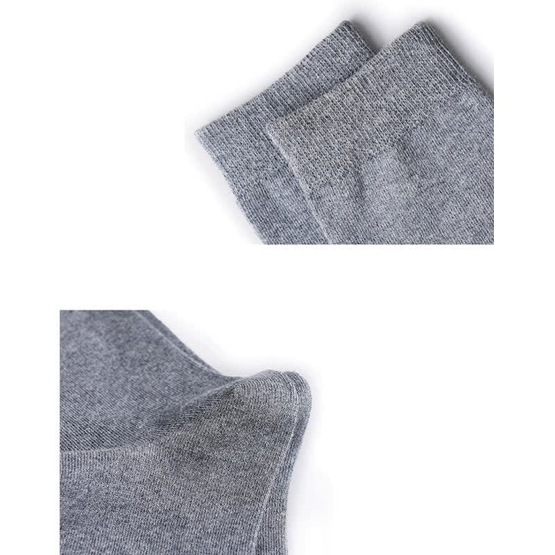 Chaussettes montantes en coton uni grande taille (5 paires)