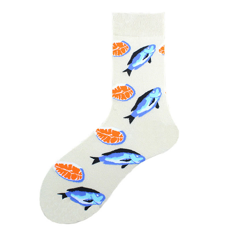 Chaussettes amusantes de la série Marine grande taille (5 paires) - image 16