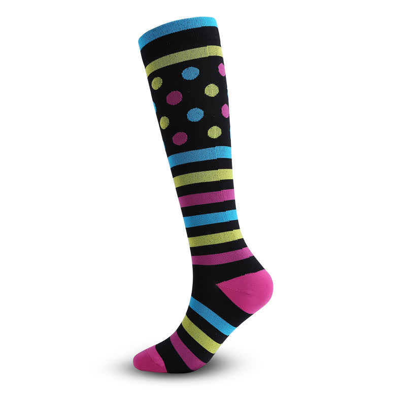 Chaussettes de compression cœur ruban gris (5 paires)
