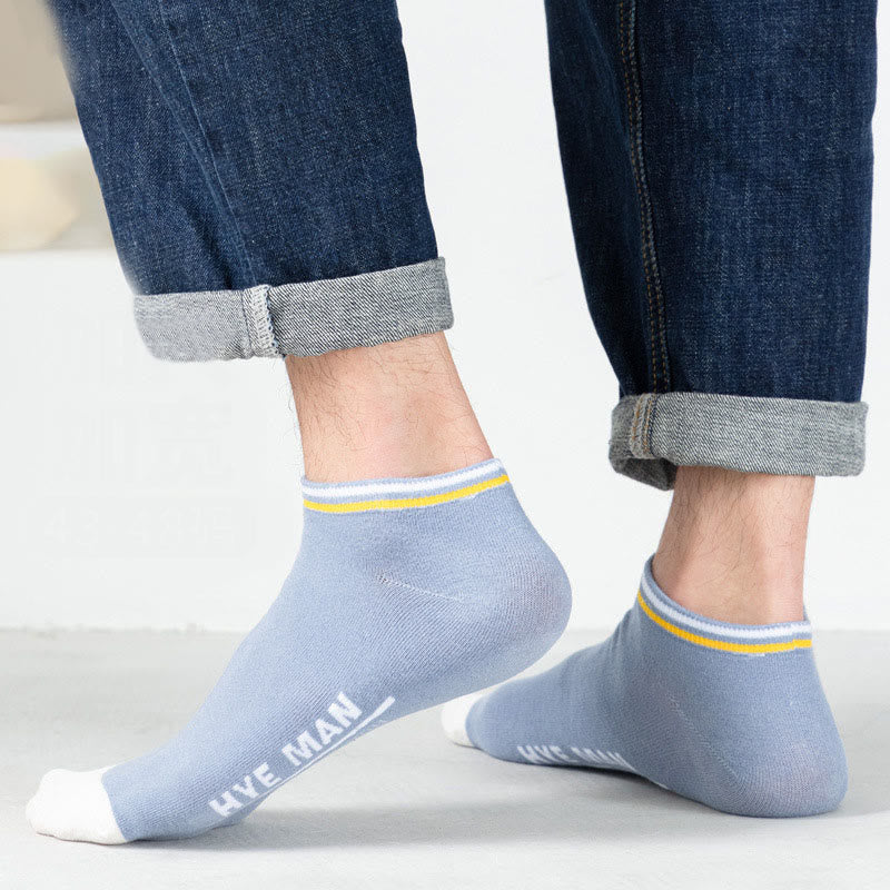 Chaussettes en coton à motif lettre et mollet large (3 paires)