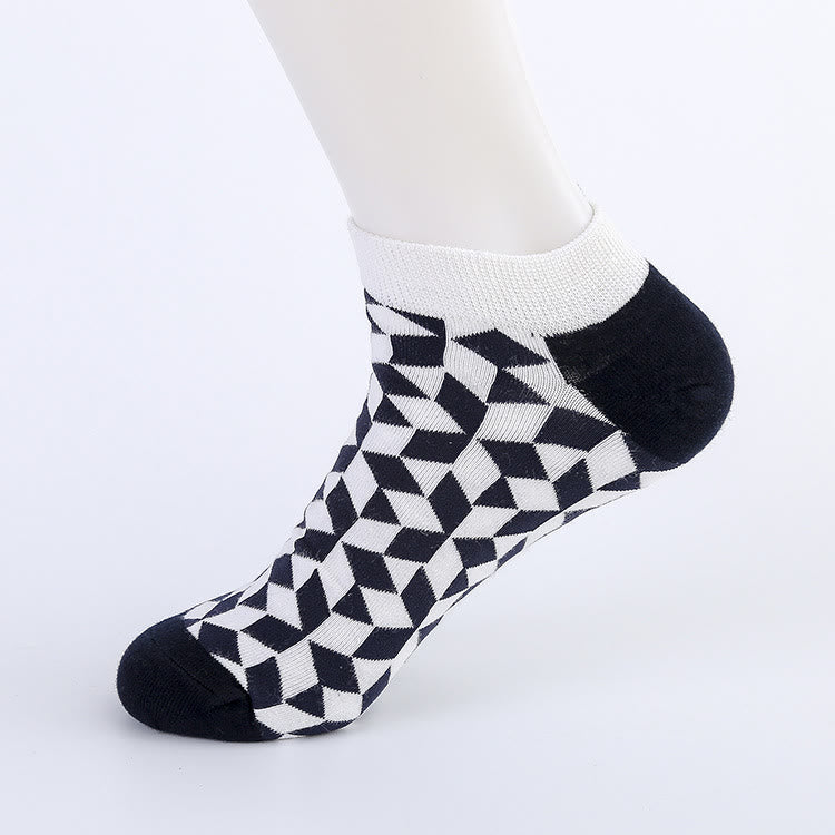 Chaussettes à motifs irréguliers grande taille (5 paires)