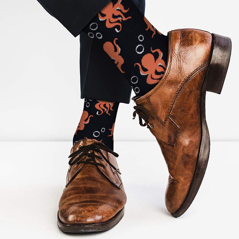 Chaussettes amusantes de la série Marine grande taille (5 paires) - image 10