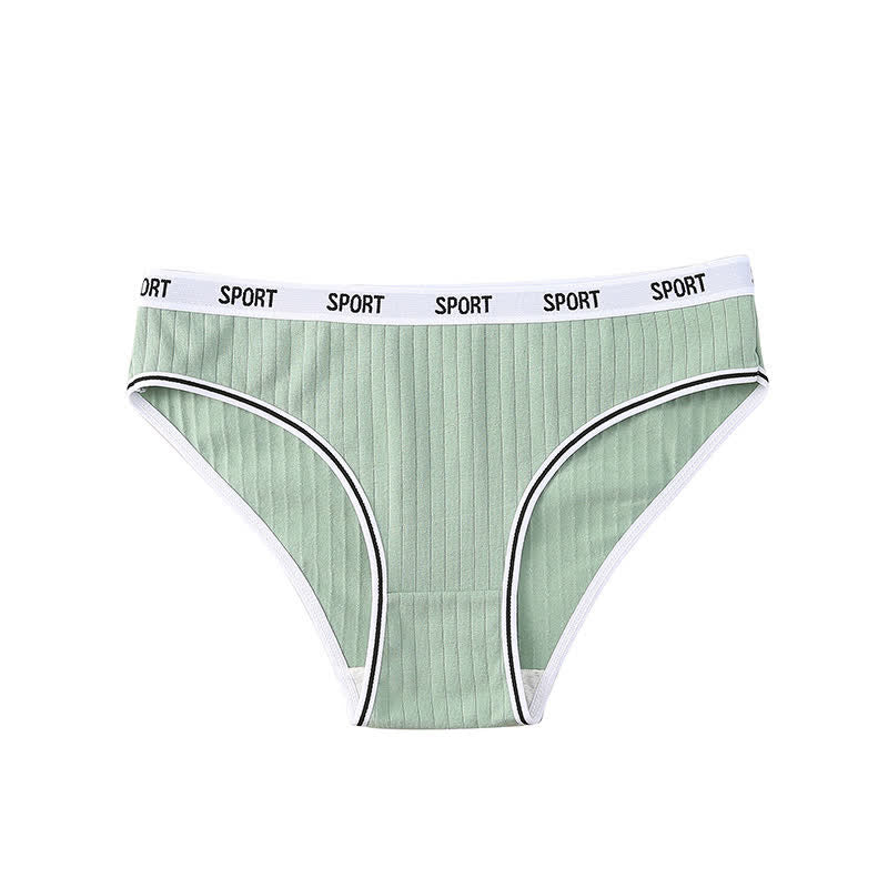 Culottes antibactériennes en coton taille haute (paquet de 4) - Vert - 4XL - image 11