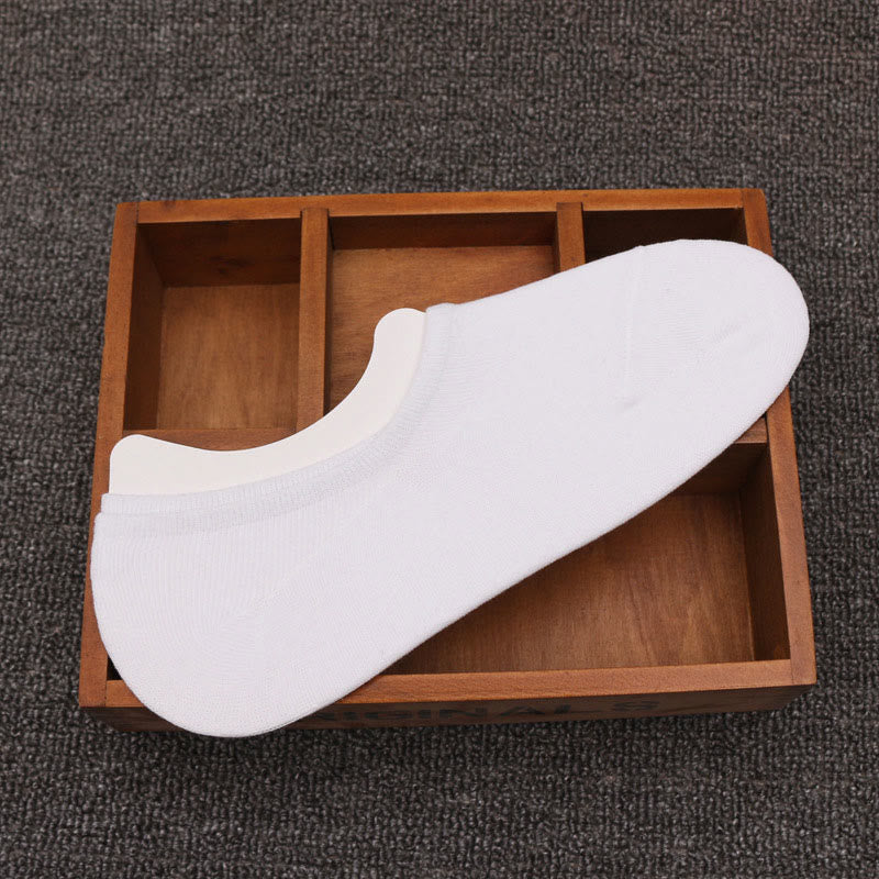 Chaussettes invisibles confortables en coton grande taille (6 paires)